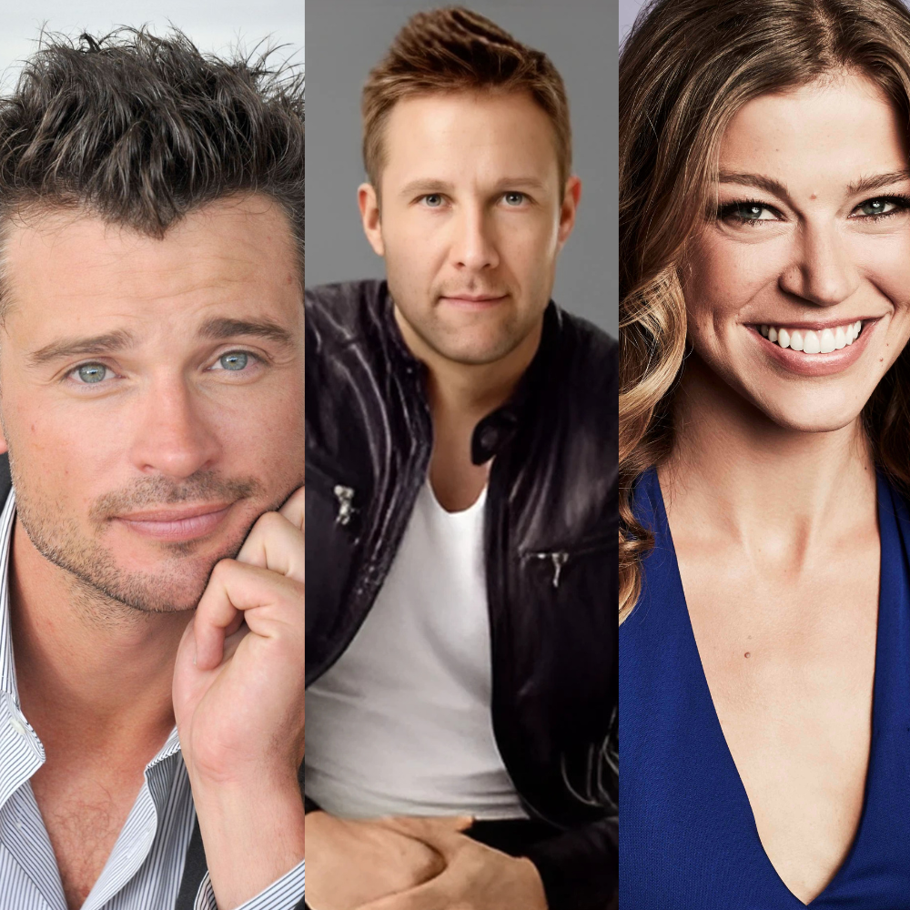 Tom Welling, Michael Rosenbaum, & Adrianne Palicki Photo Op